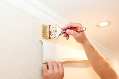 Pose de papier peint à Franey — revêtements muraux et toiles de verre